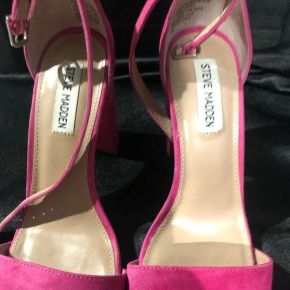 Steve Madden Pink Heeled Sandals SZ 8.5 - Picture 3 of 10